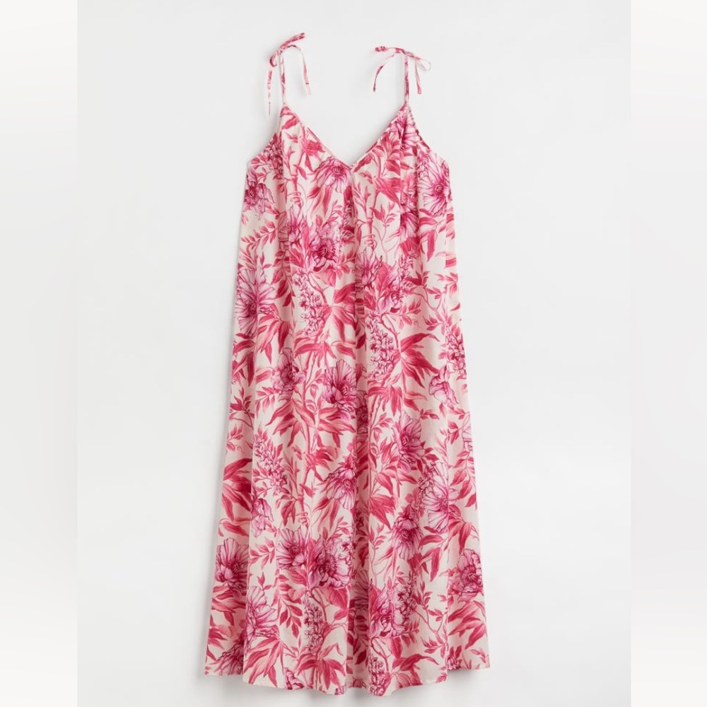 Cotton A-Line Floral Dress
